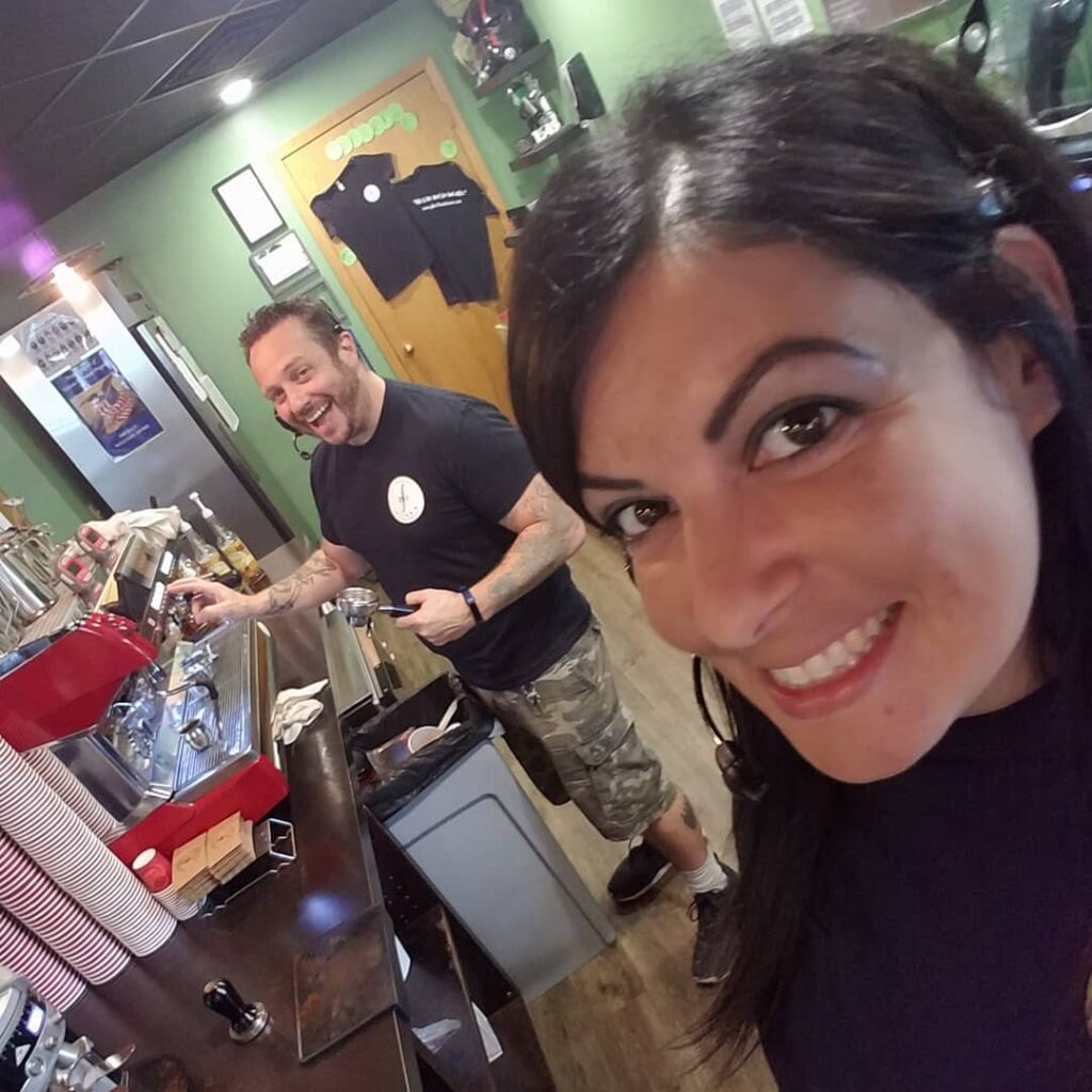 Our Story Katy & Travis McCabe Owners of Greenbean Coffee House Altoona, PA